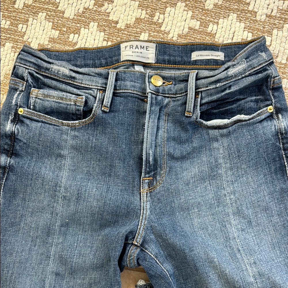 Frame Denim Le Nouveau Straight Women's Blue Jeans